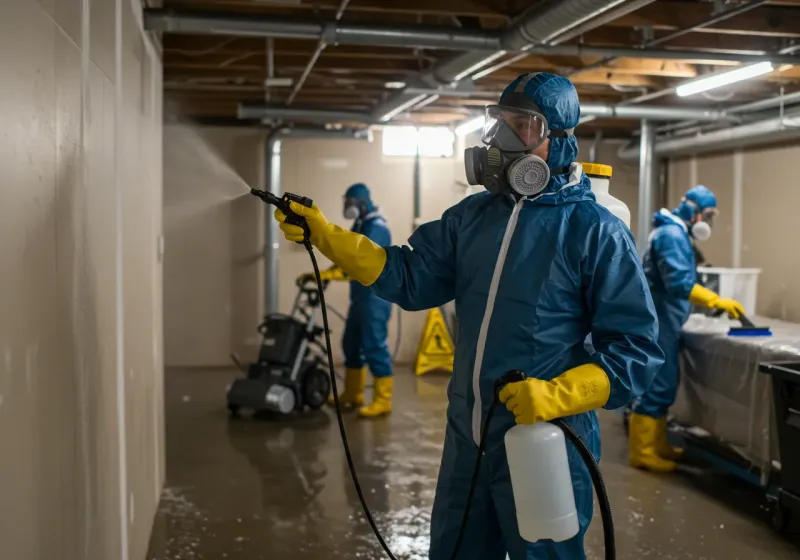 Basement Sanitization and Antimicrobial Treatment process in English, IN